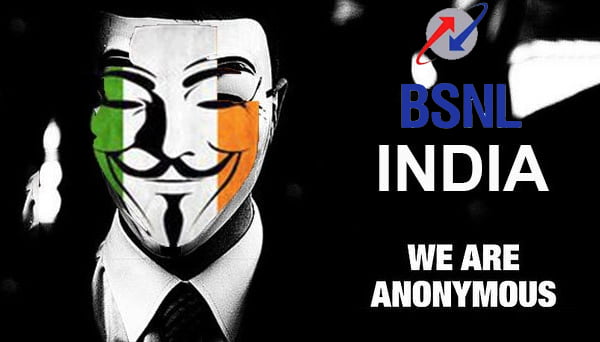 BSNL Website got Hacked by Anonymous India, Sensitive information Exposed