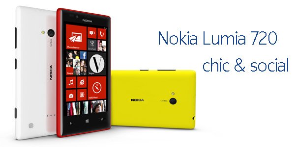 Nokia Lumia 720 windows smartphone