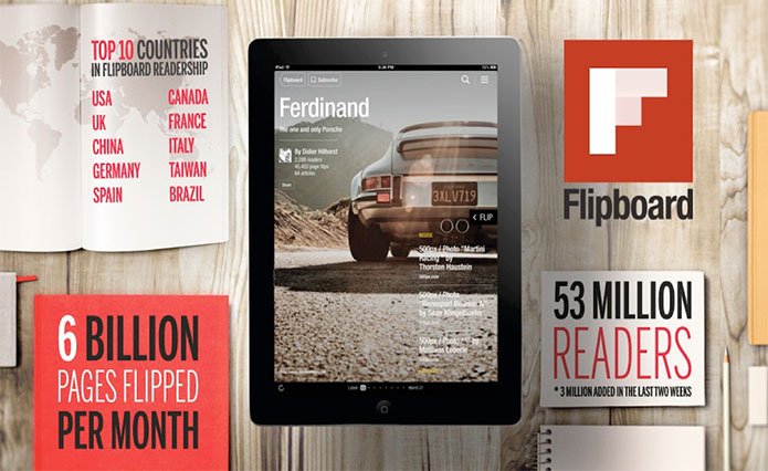 Flipboard raise to 53 Million Readers, More than Half a Million Magazines Created in Two Weeks