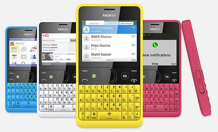 Nokia Asha 210 with dedicated WhatsApp button, QWERTY keypad and DualSIM