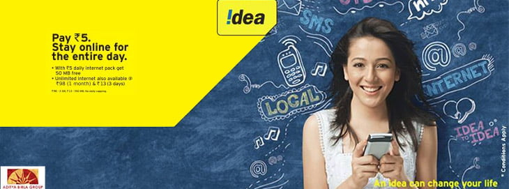 After Vodafone and Airtel, Idea Cellular Cuts 2G Data charges by 90% to 2p/10KB in 8 Telecom Circles
