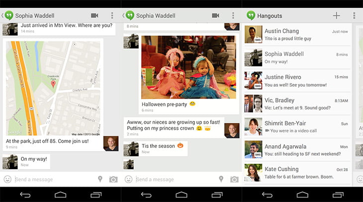 Google Hangouts gets SMS integration and Other Enhancements