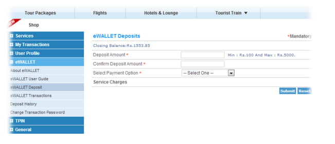 IRCTC brings in eWallet for Quick Train Ticket Booking, But Can't Book Tatkal Tickets