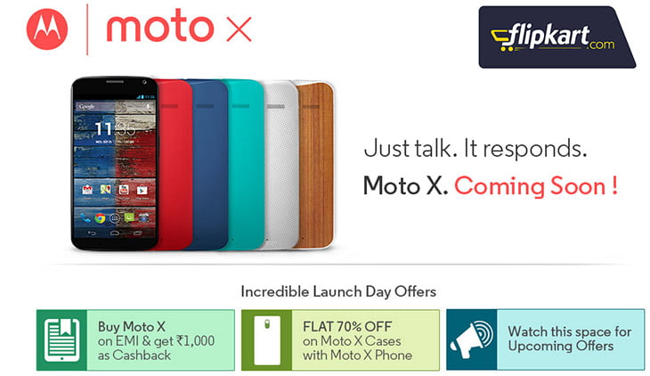 Moto X around the Corner - Flipkart to offer Cashback, Flat 70% OFF on Cases & more