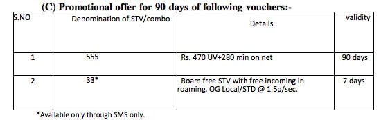 BSNL Promotional STVs - STV555 and STV33
