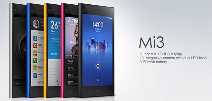 Xiaomi Mi 3 India Specification, Pricing, Availability