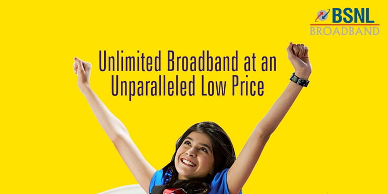 BSNL now offers true Unlimited Broadband Plan with 2Mbps speed & unlimited Free Calling