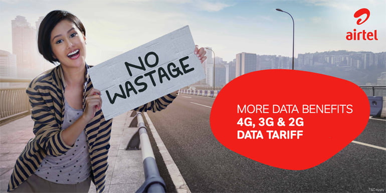 Airtel cuts 4G/3G/2G Data tariff rates, adds more data benefits