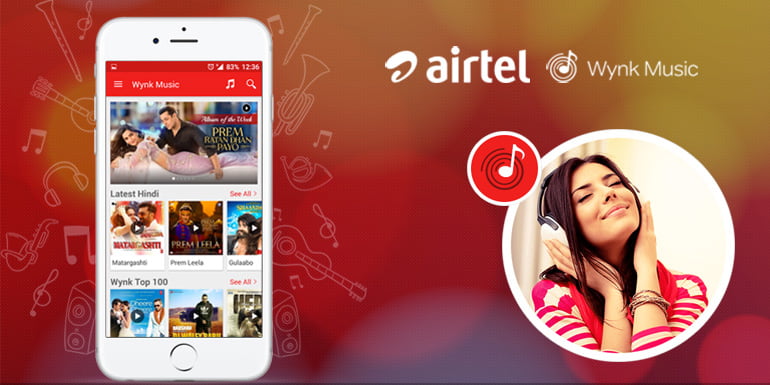 Airtel Wynk Music app crosses 25 million downloads, Now plays over 15 million songs a day