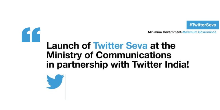 Tweet complaints about Telecom and Postal sector to Government - Twitter Sewa