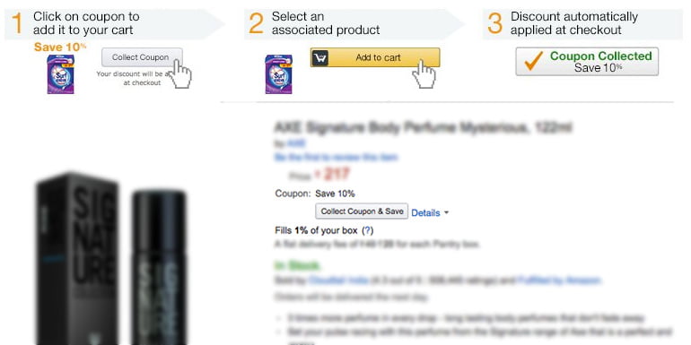 Amazon Coupons - Collect Coupon and Save even more