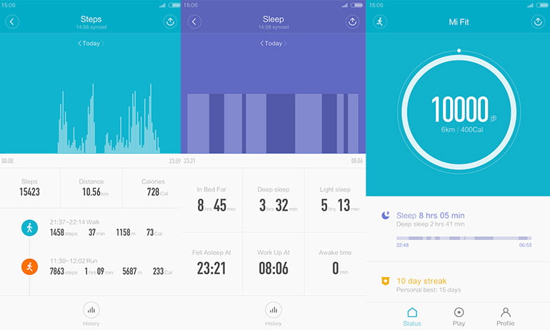 Mi Fit and third party fitness app review