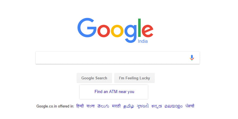 Now find ATMs near you, right on Google India search