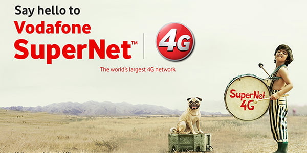 Image result for Vodafone Supernet 4G is the Data Strong Network, says New Campaign