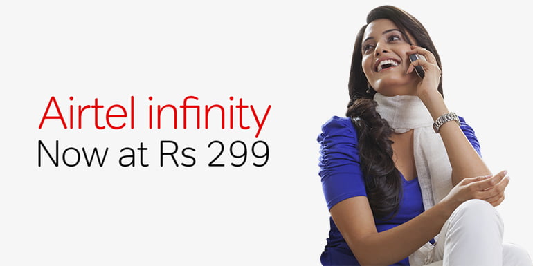 Airtel adds two new Limited benefits Postpaid Infinity Plans, starts at Rs 299