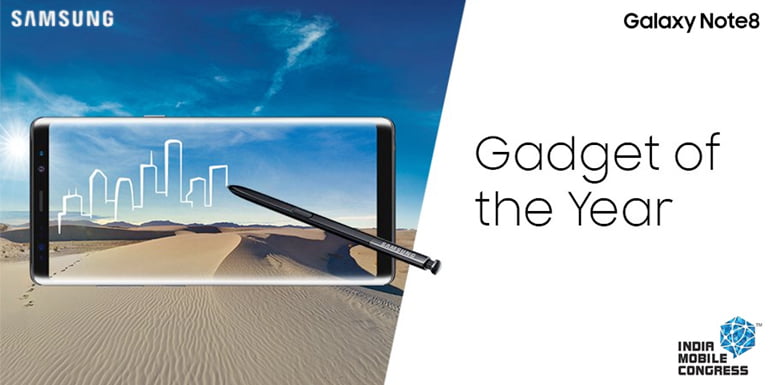 India Mobile Congress 2017: ‘Gadget of the Year’ Award goes to Samsung Galaxy Note 8