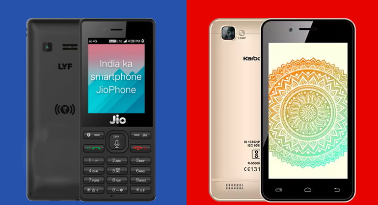 Reliance JioPhone Vs Airtel Karbonn A40 Indian : Which Is Better?