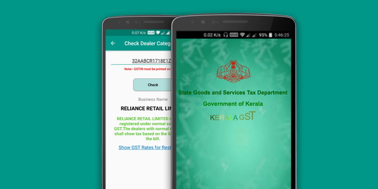 Kerala GST App Launched By GST Department Gov Of Kerala