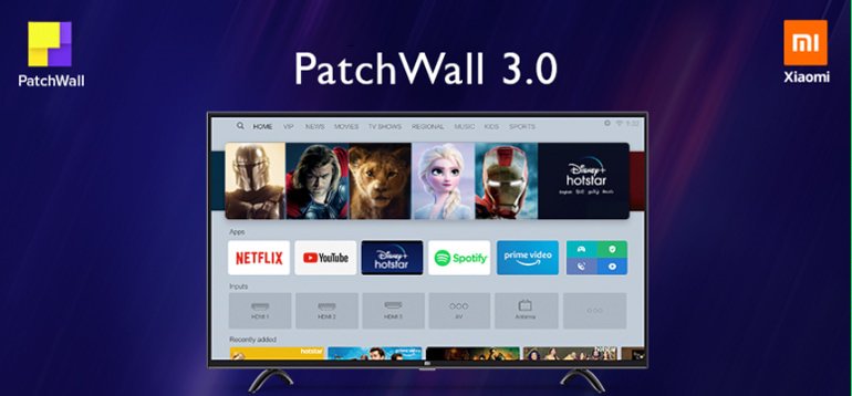 Mi TV get updated to PatchWall 3.0