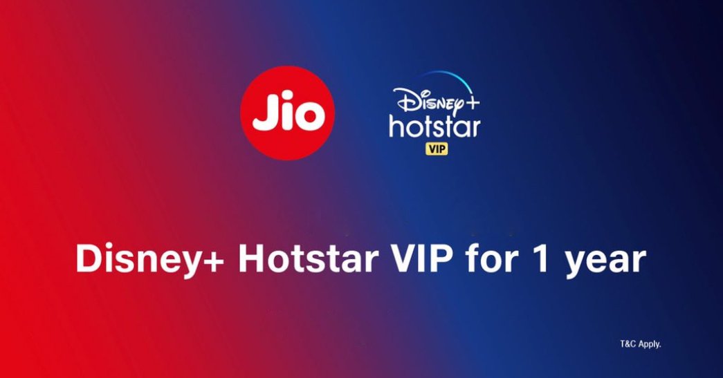 Reliance Jio Hotstar Packs launched with 1 Year Disney Hotstar VIP Reliance Jio Hotstar Packs launched with 1 Year Disney Hotstar VIP